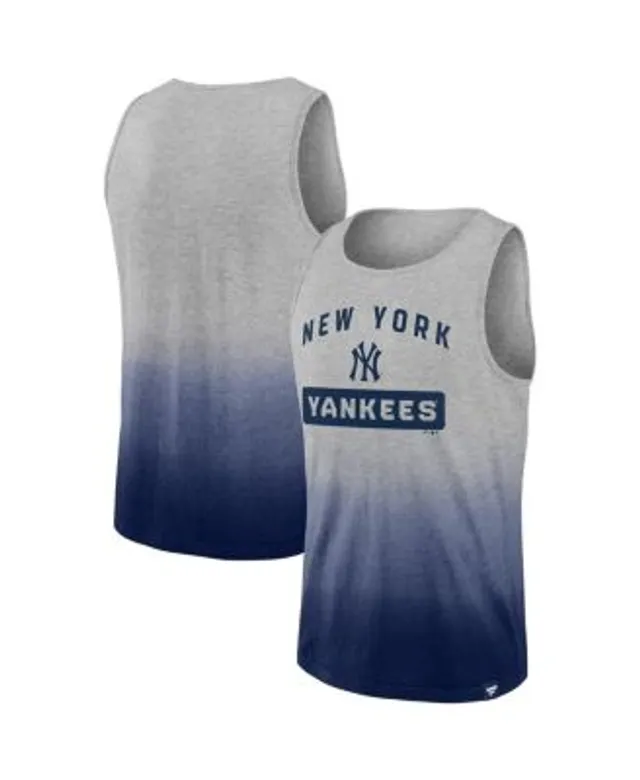 Men's '47 Blue New York Yankees Big Leaguer Tubular Tie-Dye Tank Top