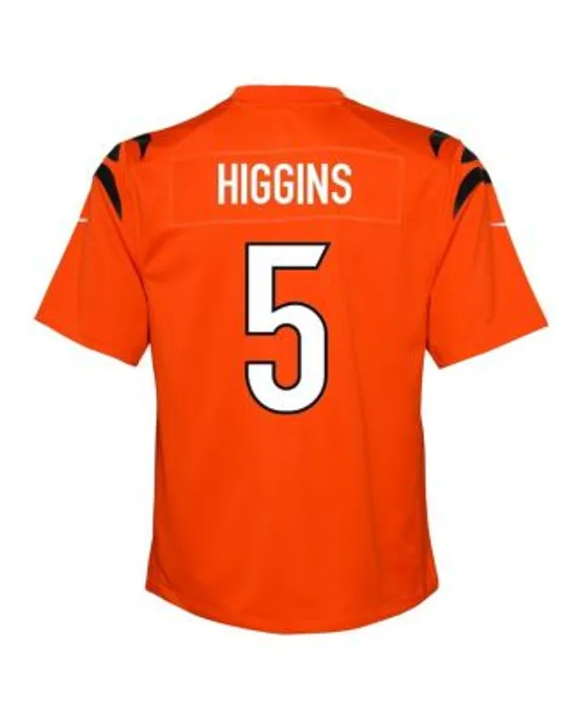 Nike Youth Boys and Girls Tee Higgins White Cincinnati Bengals Game Jersey