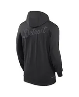 Detroit Tigers Women's Plus Size Anorak Quarter-Zip Hoodie - Black