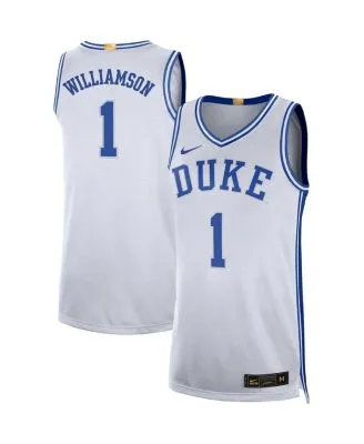 Youth Nike #1 White Duke Blue Devils Icon Replica Basketball Jersey