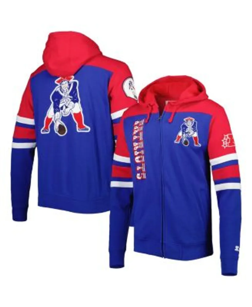 Youth Navy New England Patriots Stadium Full-Zip Hoodie