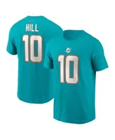 Tua Tagovailoa Miami Dolphins Youth Aqua Name & Number Logo T-Shirt 