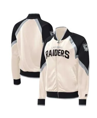 Women's The Wild Collective Silver/Navy Dallas Cowboys Raglan Full-Zip Track Jacket