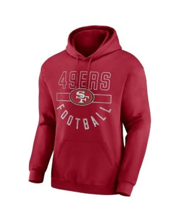 San Francisco 49ers Nike Wordmark Performance Pullover Hoodie - Scarlet