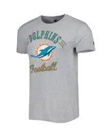 Youth Heathered Aqua Miami Dolphins Logo T-Shirt 