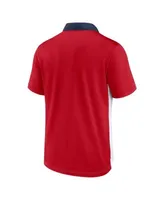 Nike Men's White, Royal Atlanta Braves Rewind Stripe Polo Shirt