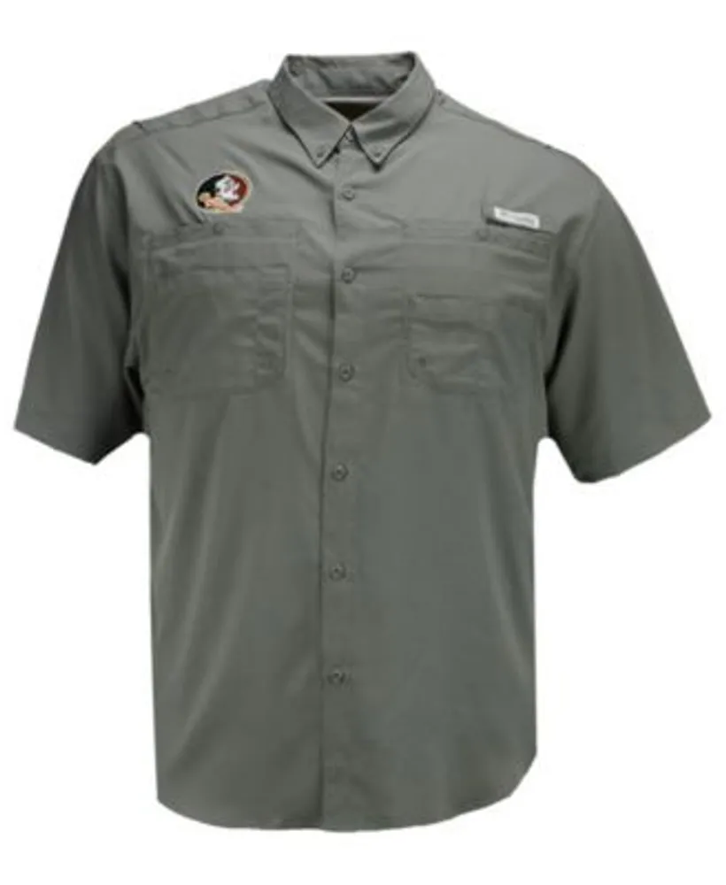 Men's Houston Astros Columbia Navy Tamiami Omni-Shade Button-Down Shirt