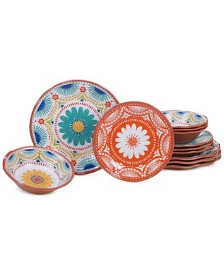 Vera Cruz Melamine 12 Piece Dinnerware Set