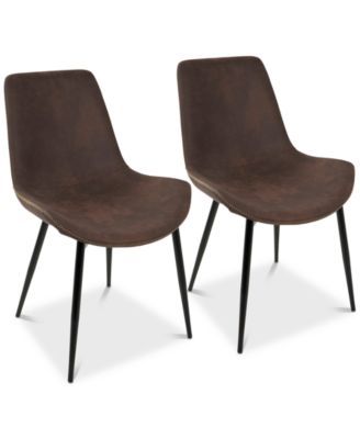 Duke Faux Leather Dining Chair (Set of 2)