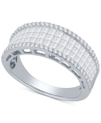 Diamond Princess Ring (1-1/2 ct. t.w.) in 14k White Gold