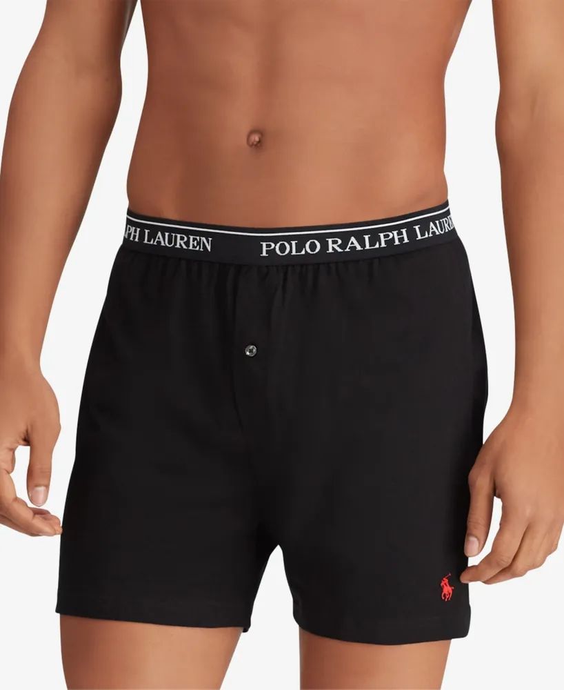 Polo Ralph Lauren Men's 3-Pack. Cotton Classic Knit Boxers
