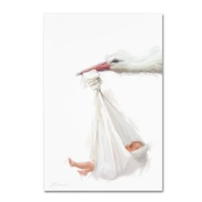 The Macneil Studio Stork Baby Canvas Art Collection