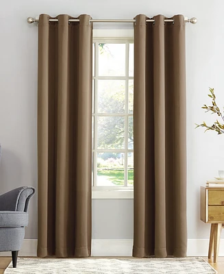 Sun Zero Preston Grommet Top Blackout Curtain Panel, 40" x 84"