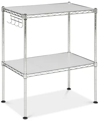 Lucien 2-Tier Chrome Wire Microwave Rack