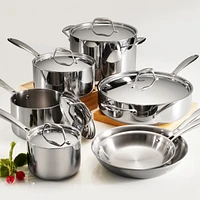 Tramontina Gourmet Tri-Ply Clad 12 Pc Cookware Set