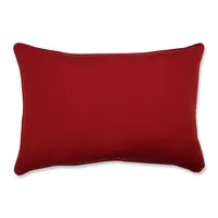 Pompeii Red Over-sized Rectangular Throw Pillow, Set of 2