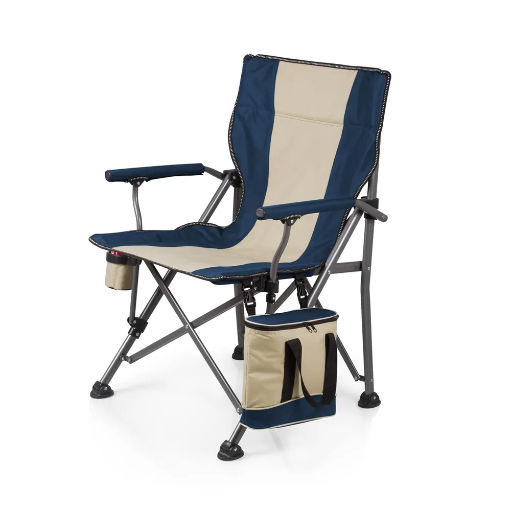 Oniva by Picnic Time Navy Outlander Folding Camp Chair with Cooler