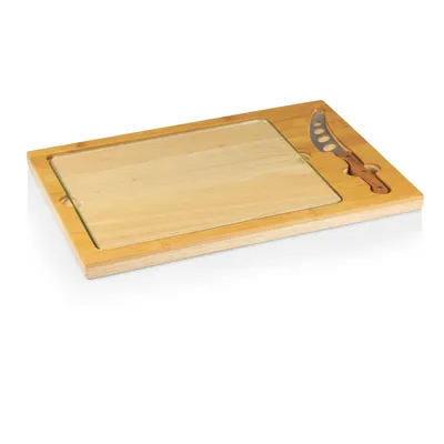 Toscana by Picnic Time Icon Glass Top Cutting Board & Knife Set