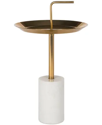 Apollo Round Brass Top Side Table