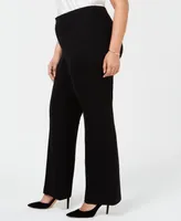 Anne Klein Plus Wide-Leg Trousers