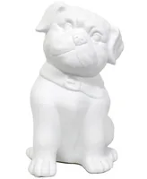 Simple Designs Porcelain Puppy Dog Shaped Table Lamp