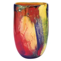 Badash Crystal Firestorm Oval Vase