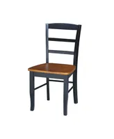 International Concepts Madrid Ladderback Chairs, Set of 2