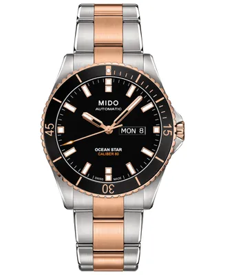 Mido Men's Swiss Automatic Ocean Star Captain V Two-Tone Stainless Steel Bracelet Watch 42.5mm