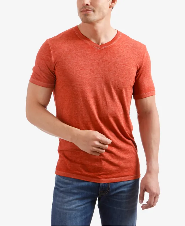 Lucky Brand Men's Venice Burnout Long Sleeve Notch Neck T-shirt