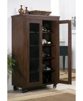 Alesia Shoe Cabinet With Casters