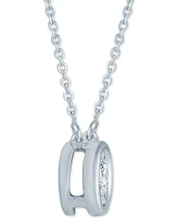 Diamond Bezel 18" Pendant Necklace (1/8 ct. t.w.)