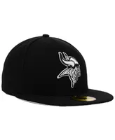 New Era Minnesota Vikings Black And White 59FIFTY Fitted Cap