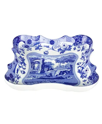 Spode Blue Italian Devonia Tray, 7.75"