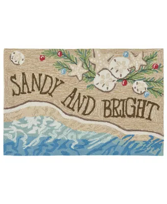 Liora Manne Front Porch Indoor/Outdoor Sandy & Bright Sand 2'6" x 4' Area Rugs