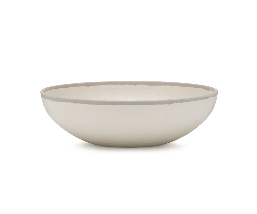 Q Squared Potter Stone 12" Melaboo Round Serving Bowl