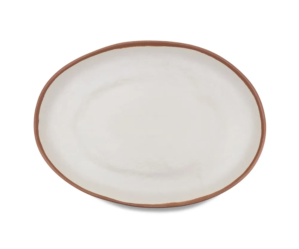 Q Squared Potter Terracotta Melaboo Oval Platter