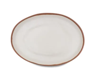 Q Squared Potter Terracotta Melaboo Oval Platter