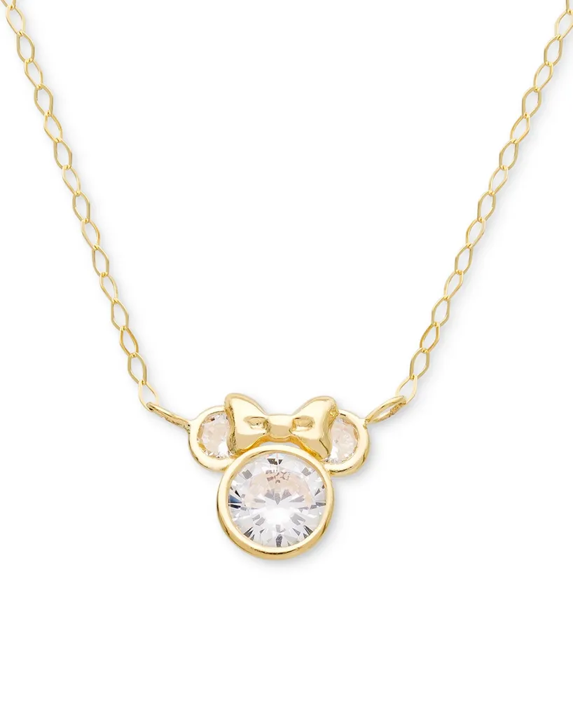Disney Mickey or Minnie Mouse Necklace in 14K Gold - Sam's Club