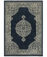 Oriental Weavers Linden 7937a Navy Gray Rug