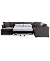 Elliot Ii 138" Fabric 3-Piece Chaise Sleeper Sectional, Created for Macy's