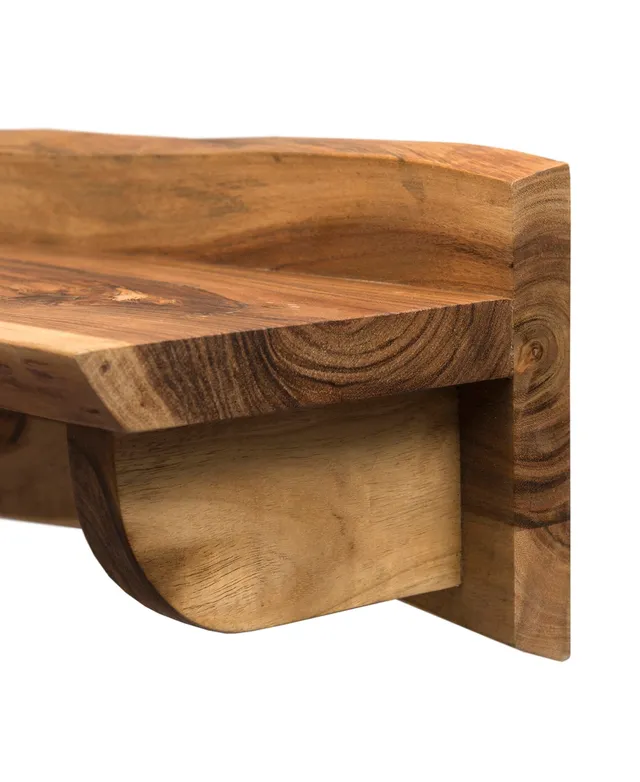 Alaterre Furniture Alpine Natural Live Edge 36 Bench with Coat