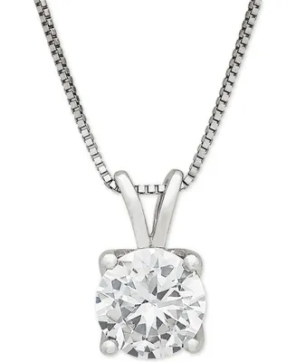 Grown With Love Igi Certified Lab Grown Diamond Solitaire 18" Pendant Necklace (1 ct. t.w.) in 14k White Gold or 14k Gold