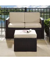 Palm Harbor Outdoor Wicker Loveseat With Cushions