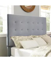 Closeout! Reston Square Upholstered Full And Queen Headboard In Microfiber