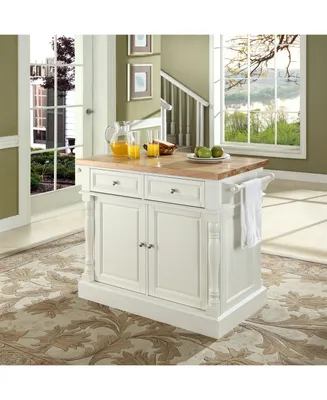 Oxford Butcher Block Top Kitchen Island