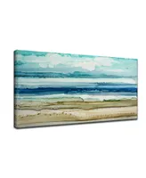 Ready2HangArt, 'Beach Shore' Abstract Canvas Wall Art