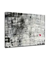 Ready2HangArt, 'Released' Abstract Black and White Canvas Wall Art, 30x40"