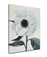 Ready2HangArt, 'Elegant Poppy Ii' White Floral Canvas Wall Art