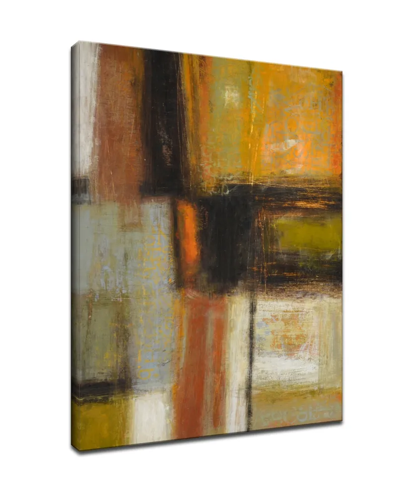 Ready2HangArt, 'Down to Earth I' Abstract Canvas Wall Art, 30x20"