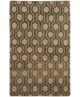 Closeout! Oriental Weavers Maddox 56504 Brown/Blue 3'6" x 5'6" Area Rug